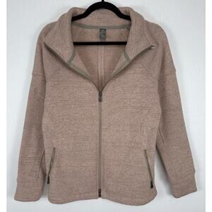 Prana Tri Thermal Threads Full Zip Jacket Polartec Fleece Size Small Outdoor